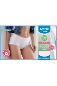 sloggi 24/7 Cotton Lace Midi C3P