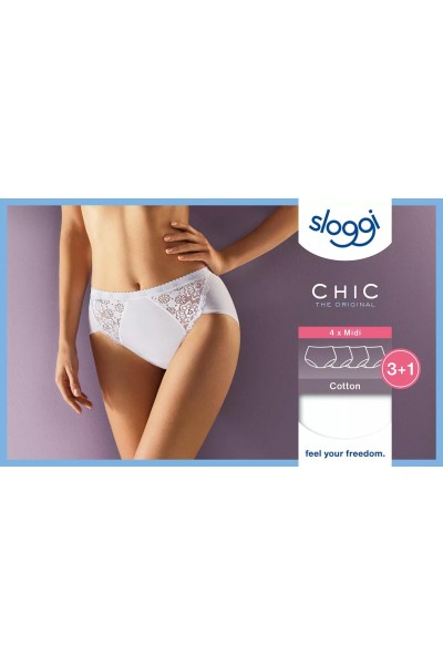 sloggi Chic Midi 4P