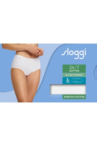 sloggi 24/7 Cotton Midi C3P